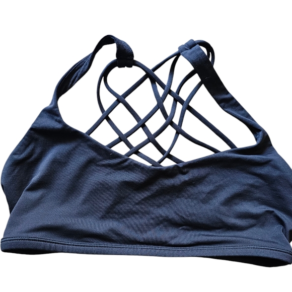 lululemon athletica Other - Lululemon sports bra  Free to Be wild light support strappy back Size 8 black